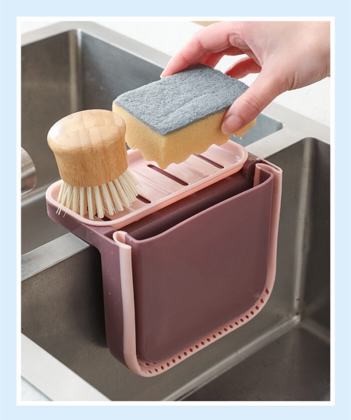 Foldable Drain Filter Shelf Kitchen Drain Basket - Image 4