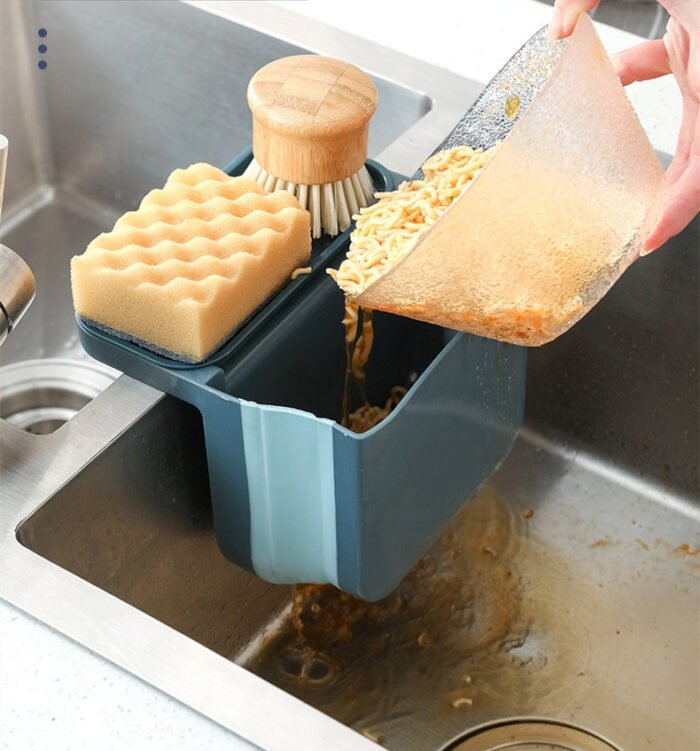 Foldable Drain Filter Shelf Kitchen Drain Basket - Image 6
