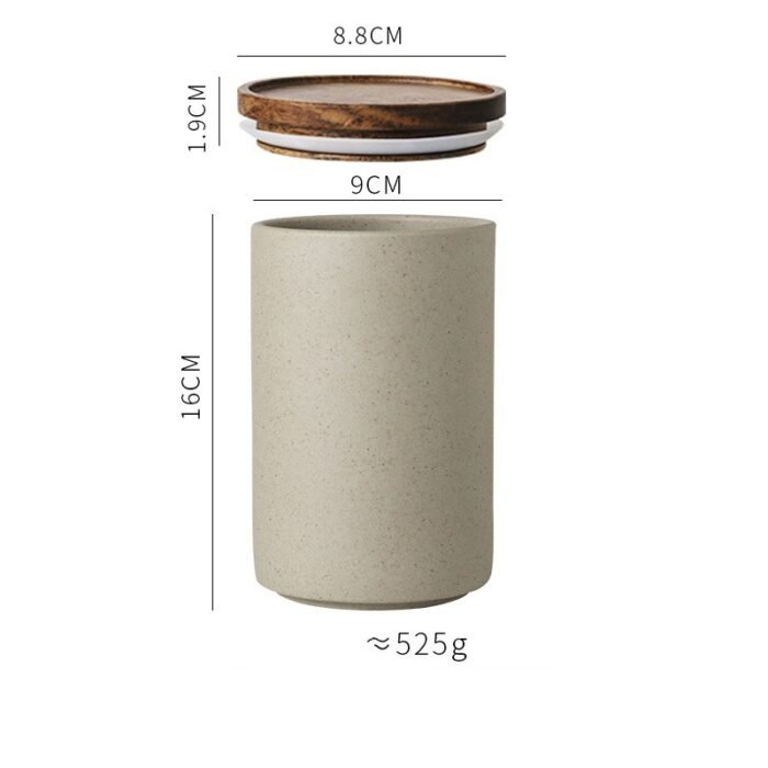 Japanese Kitchen Grocery Storage Jar - Image 3
