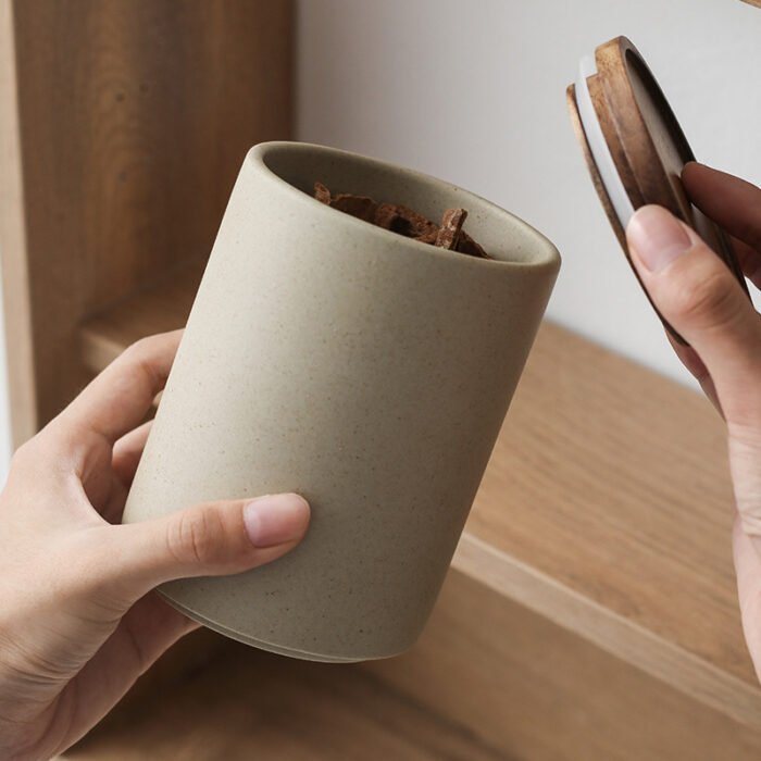 Japanese Kitchen Grocery Storage Jar - Image 2