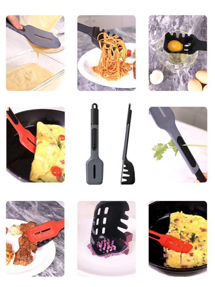 Stainless Steel Silicone Food Shovel Clip Food - Image 7