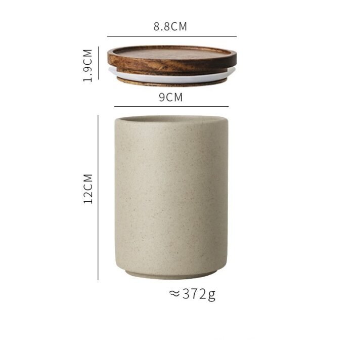 Japanese Kitchen Grocery Storage Jar - Image 4
